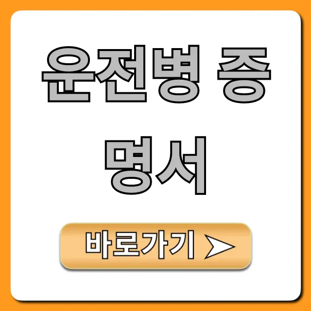 운전병 증명서 발급 신청 방법 총정리 운전병 증명서 발급 신청 방법 총정리