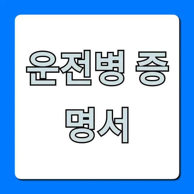 운전병 증명서 인터넷 조회 및 발급 총정리 운전병 증명서 인터넷 조회 및 발급 총정리