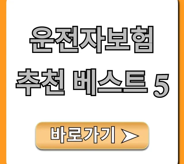 운전자보험 추천 베스트 5: 가격 보장 완벽 정리