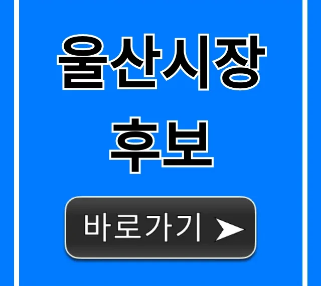 울산시장 후보 핵심 공약 완벽 가이드