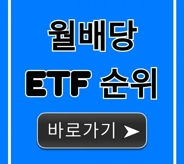 월배당 ETF 순위 고배당 BEST 5 총정리