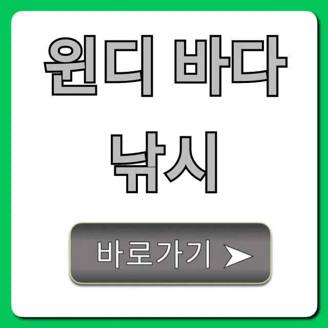 윈디 바다 낚시 예약부터 조과 꿀팁까지 총정리 윈디 바다 낚시 예약부터 조과 꿀팁까지 총정리