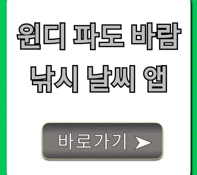 윈디 파도 바람낚시 날씨 앱: 낚시 성공 꿀팁 총정리