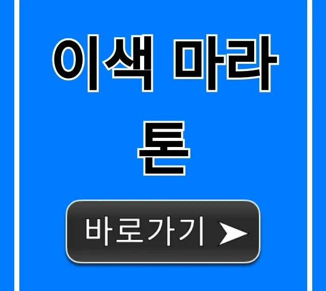 이색 마라톤 2024년 완벽 총정리