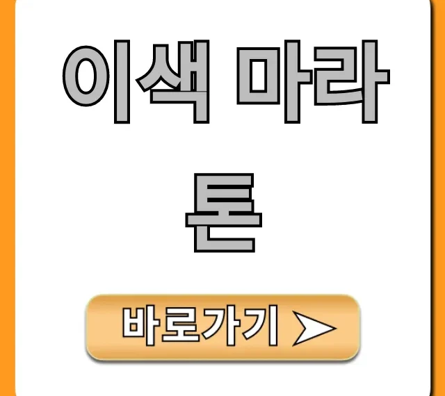 이색 마라톤 추천! 완벽 참가 가이드 & 꿀팁