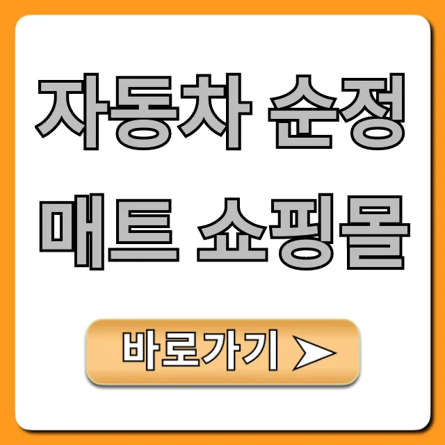 자동차 순정매트 쇼핑몰 추천 & 가격 비교 총정리