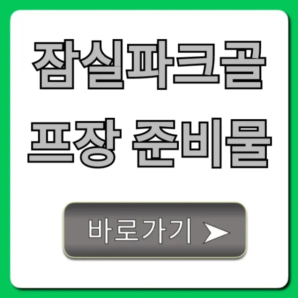 잠실파크골프장 준비물? 복장부터 필수템까지 총정리!