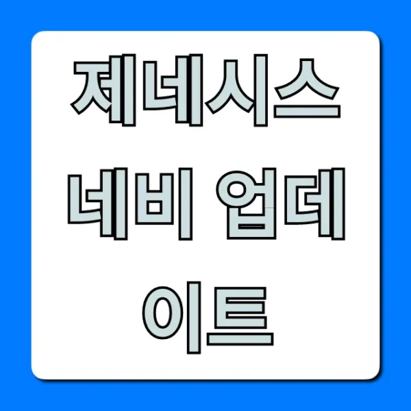 제네시스 네비 업데이트, 비용 절약 꿀팁 총정리