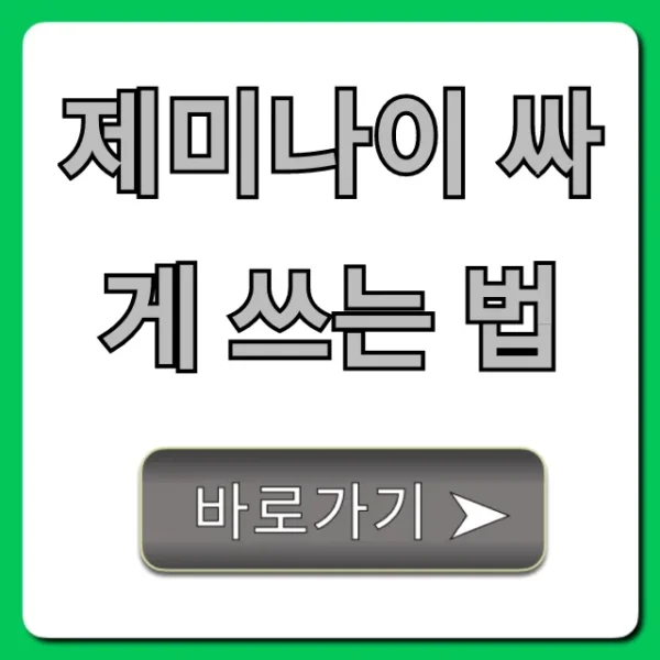 제미나이 싸게 쓰는 법: 프리미엄 구독 꿀팁 총정리