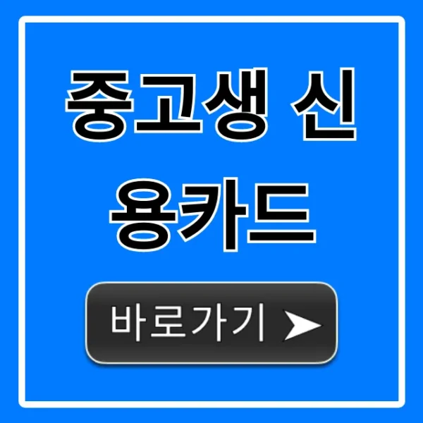 중고생 신용카드? NO! 청소년 체크카드 발급 완벽 가이드