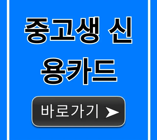 중고생 신용카드? NO! 청소년 체크카드 발급 완벽 가이드