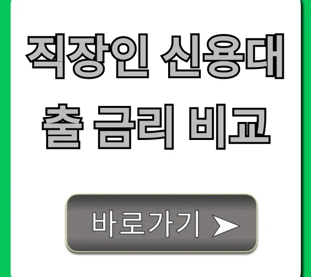직장인 신용대출 금리 비교: 최저 금리 찾는 완벽 가이드