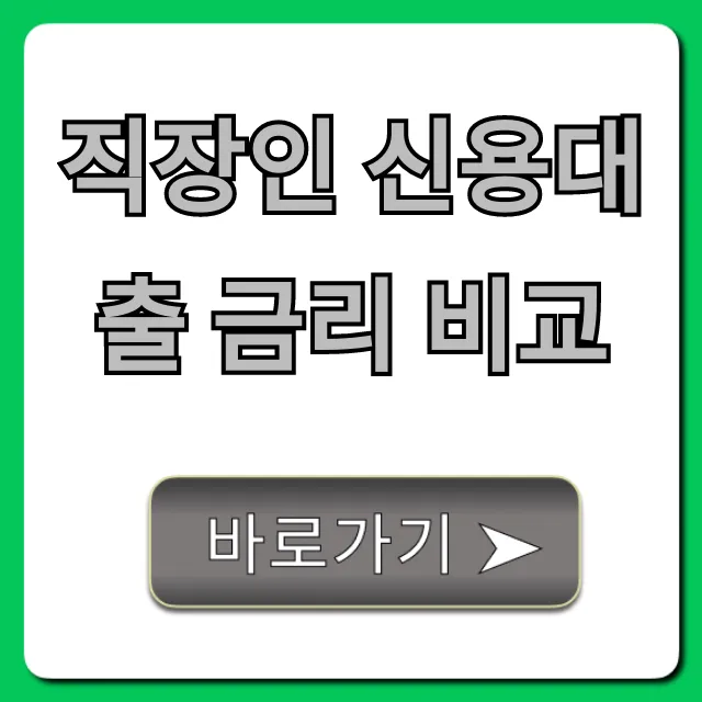 직장인 신용대출 금리 비교: 최저 금리 찾는 완벽 가이드