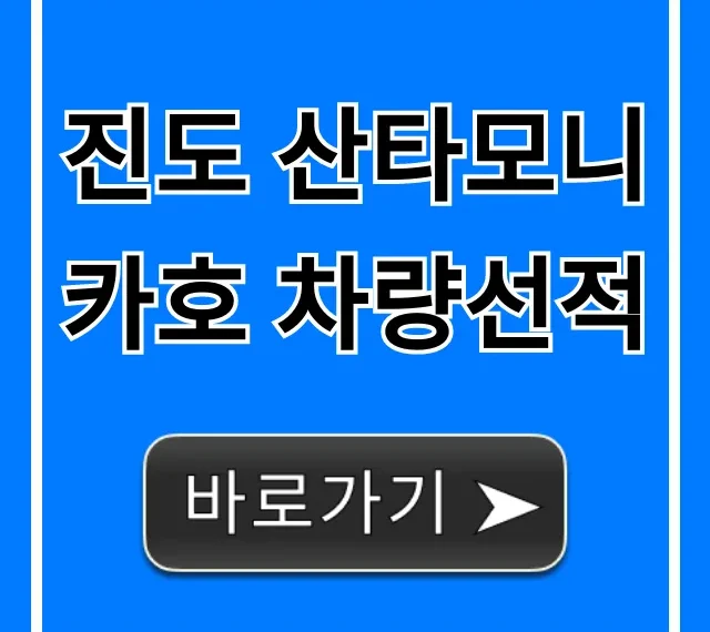 진도 산타모니카호 차량선적 가격 예약 총정리 진도 산타모니카호 차량선적 가격 예약 총정리