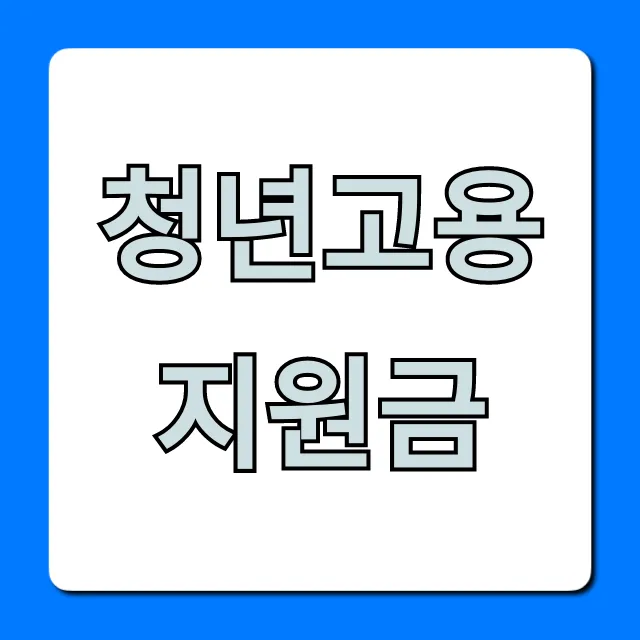 청년고용지원금 신청 방법 총정리 청년고용지원금 신청 방법 총정리