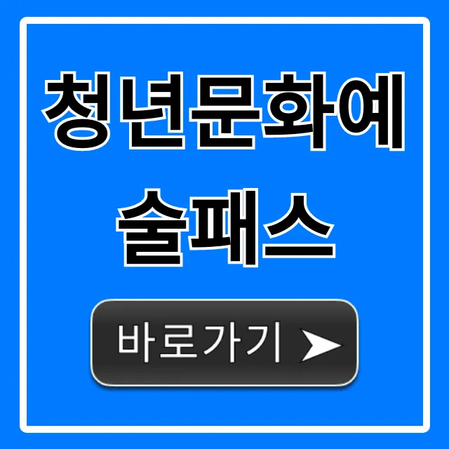 청년문화예술패스 2024 신청방법 및 사용처 꿀팁