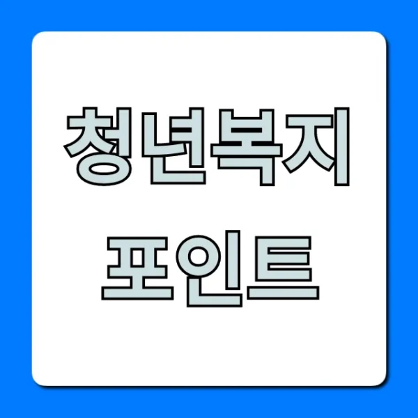 청년복지포인트 2024 신청 자격 총정리