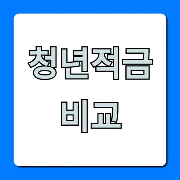 청년적금 비교, 2024 최고 금리 신청 꿀팁