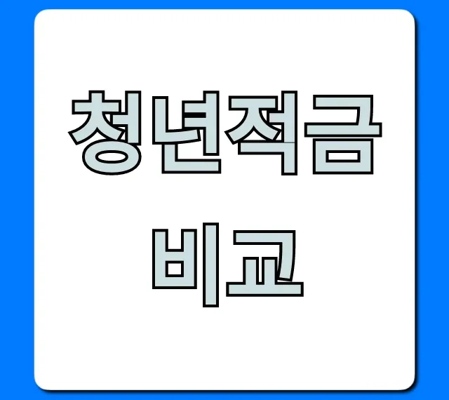청년적금 비교, 2024 최고 금리 신청 꿀팁