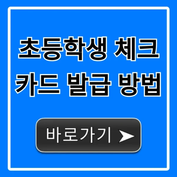 초등학생 체크카드 발급 방법: 서류부터 용돈 관리 완벽 가이드