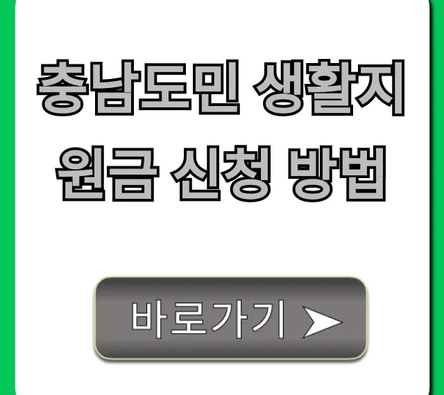 충남도민 생활지원금 신청 방법 완벽 가이드