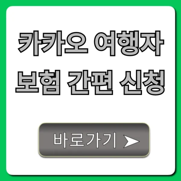 카카오 여행자보험 간편 신청, 1분만에 가입하는 방법!
