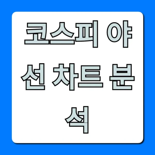코스피 야선 차트 분석, 내일장 승부처 미리보기!