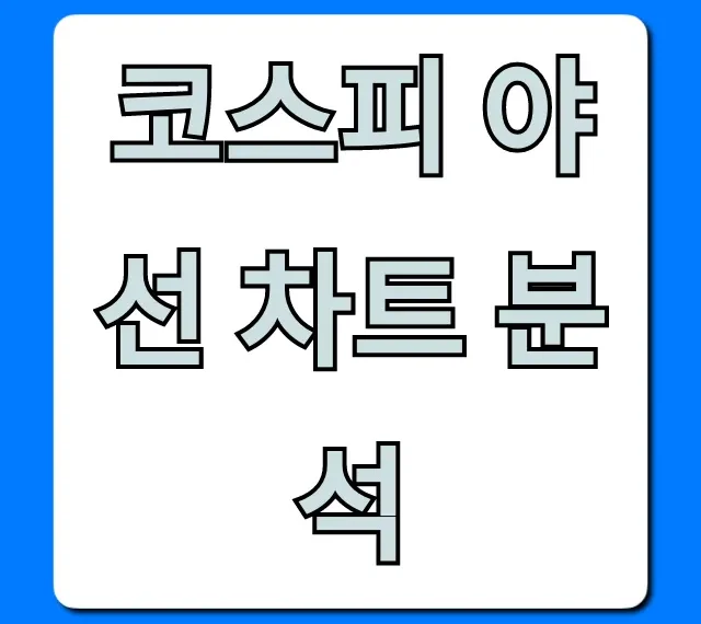코스피 야선 차트 분석, 내일장 승부처 미리보기!