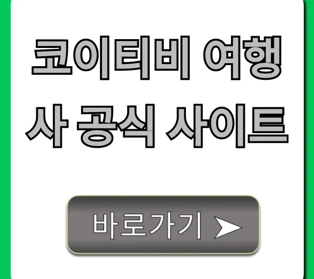 코이티비 여행사 공식 사이트 예약 총정리 코이티비 여행사 공식 사이트 예약 총정리