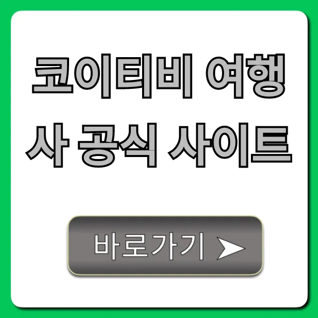코이티비 여행사 공식 사이트 예약 총정리 코이티비 여행사 공식 사이트 예약 총정리
