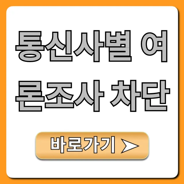 통신사별 여론조사 차단: 스팸 설정 완벽 가이드 통신사별 여론조사 차단: 스팸 설정 완벽 가이드