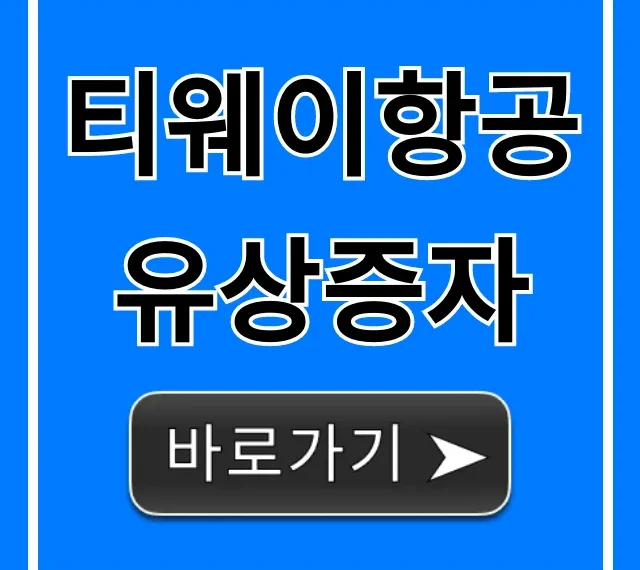 티웨이항공 유상증자 청약 일정 및 방법 완벽 가이드