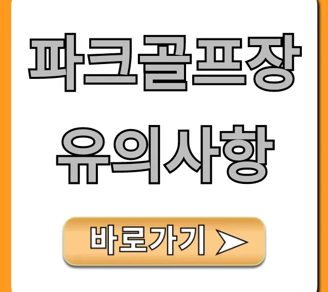 파크골프장 유의사항, 안전부터 매너까지! 완벽 꿀팁 가이드