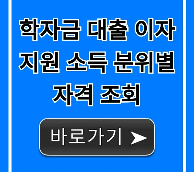 학자금 대출 이자 지원 소득 분위별 자격 조회, 완벽 가이드