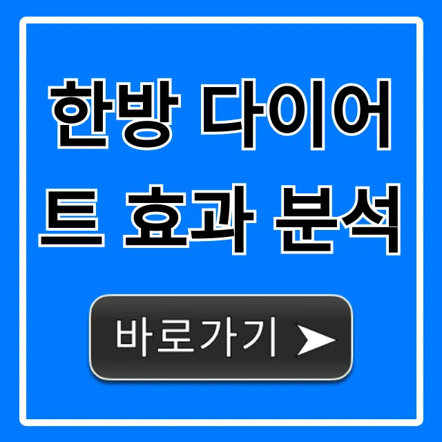 한방 다이어트 효과 분석, 성공 꿀팁부터 부작용까지 총정리!