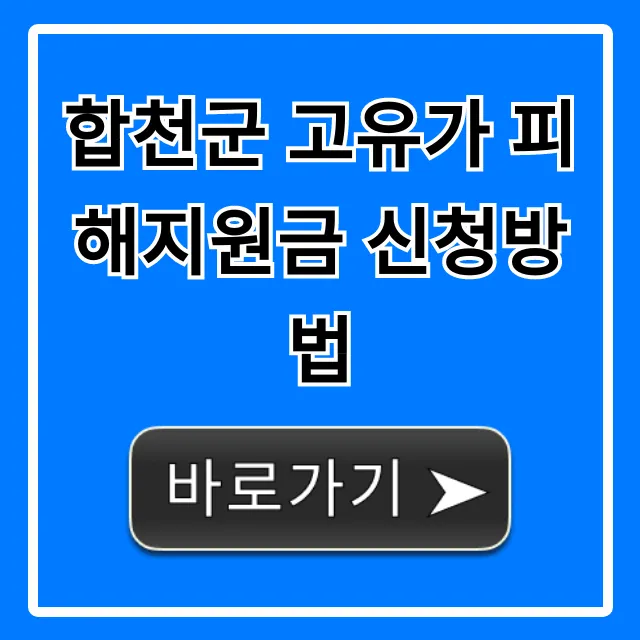 합천군 고유가 피해지원금 신청방법 자격 기간 총정리 합천군 고유가 피해지원금 신청방법 자격 기간 총정리