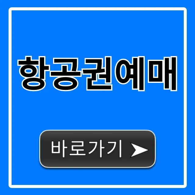 항공권예매 최저가 꿀팁 완벽 가이드