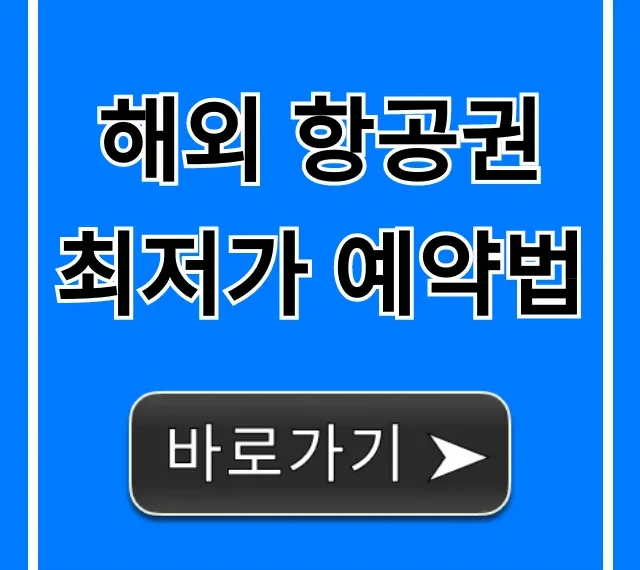 해외 항공권 최저가 예약법! 특가 잡는 완벽 가이드