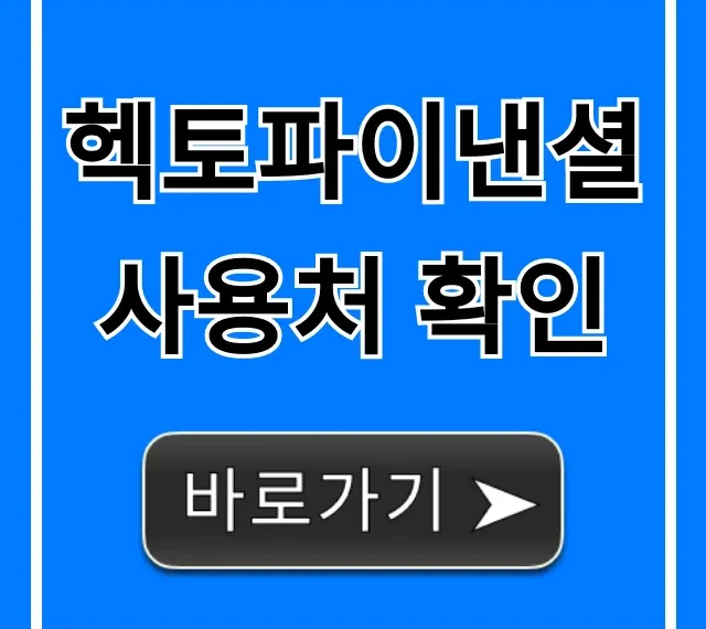 헥토파이낸셜 사용처 확인, 결제처 총정리