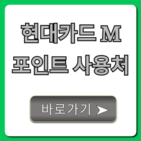 현대카드 M포인트 사용처: 알뜰하게 쓰는 꿀팁 총정리