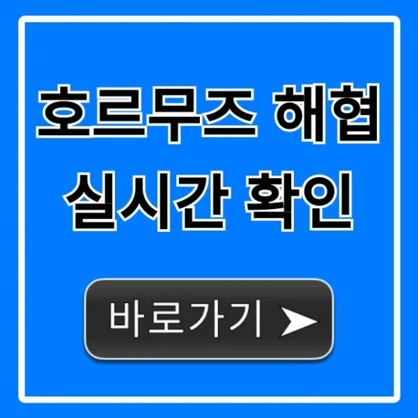 호르무즈 해협 실시간 확인 방법 완벽 가이드