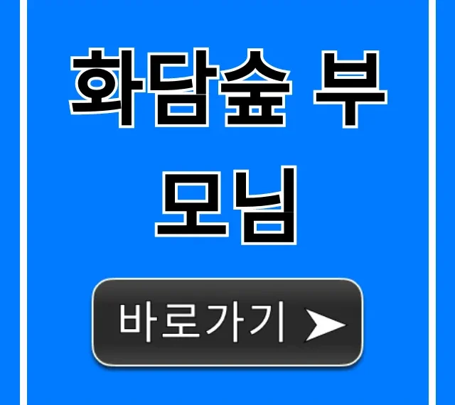 화담숲 부모님 효도여행 완벽 가이드