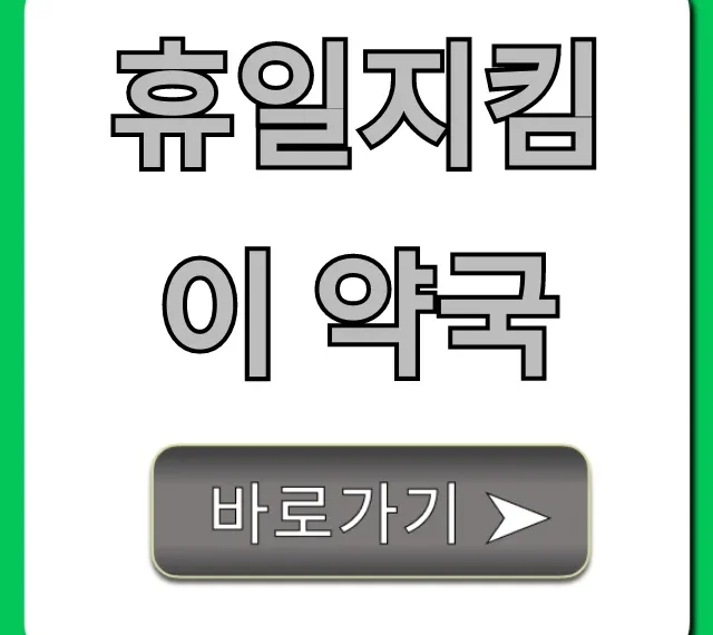 휴일지킴이 약국 조회 방법 완벽 가이드