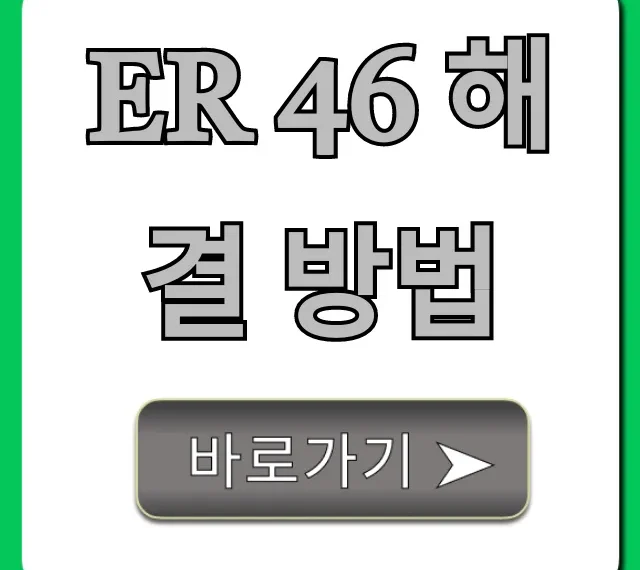 Er 46 해결 방법: 완벽 총정리!