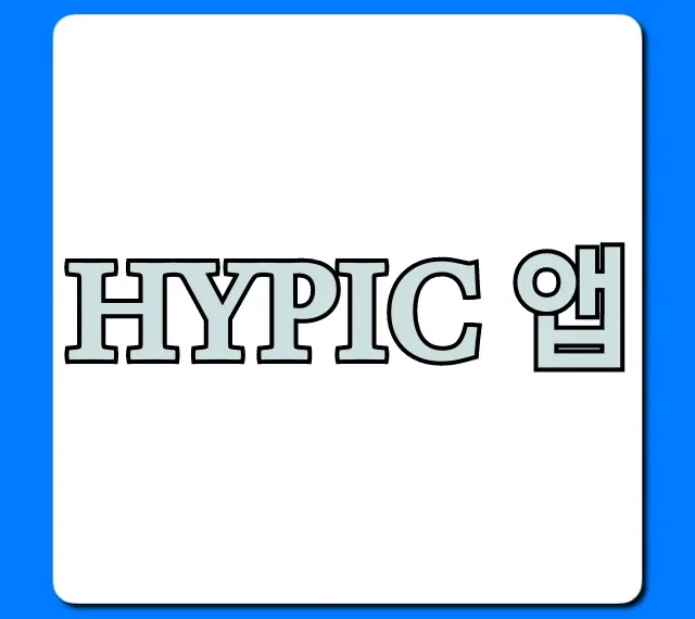 Hypic 앱 완벽 분석! 핵심 기능 사용 꿀팁