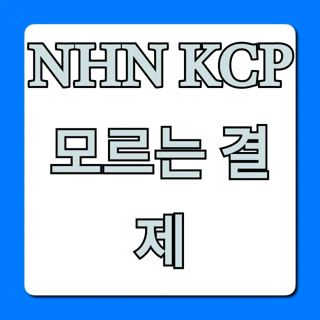 NHN KCP 모르는 결제, 내역 조회부터 취소까지 완벽 가이드