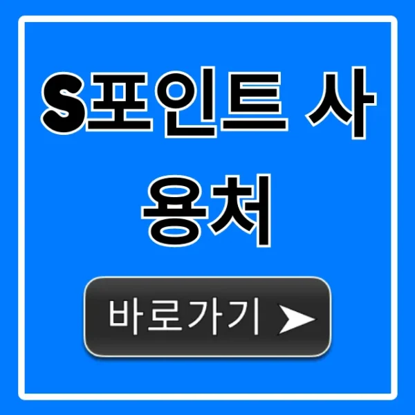 S포인트 사용처: 숨겨진 할인 혜택 총정리!