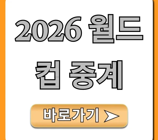 2026 월드컵 중계 어디서? 시청 방법 총정리