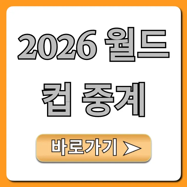 2026 월드컵 중계 어디서? 시청 방법 총정리