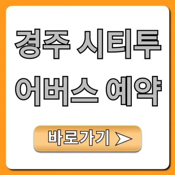 경주 시티투어버스 예약, 할인부터 노선까지 완벽 가이드